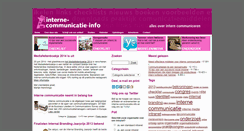 Desktop Screenshot of interne-communicatie.info